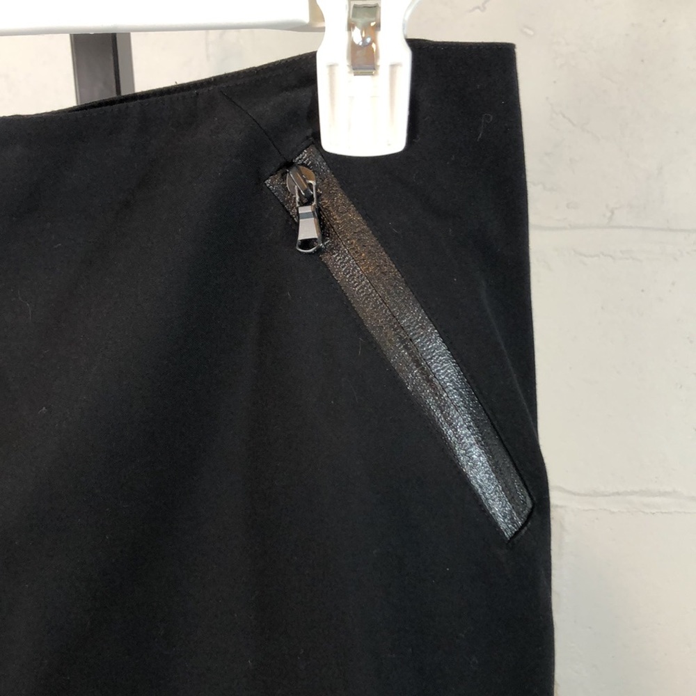 Boston Proper Zipper Vent Pencil Skirt Size 8 Black #f21 - Picture 2 of 6